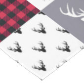 Rustic Buffalo Plaid Patchwork Rood Wit Kerstmis Tafelkleed (Gekanteld)