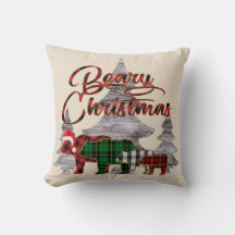 Rustic Buffalo Pset Beren Berry Kerstmis