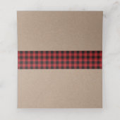 Rustic Buffalo Pset Lumberjack Thema Baby shower (Binnenkant ongevouwen)