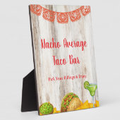 Rustic Build Your Own Taco Bar Sign | Farmhouse Fotoplaat (Zijkant)