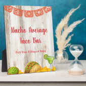Rustic Build Your Own Taco Bar Sign | Farmhouse Fotoplaat (Zijkant)