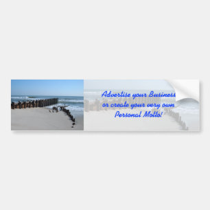 Rustic Bulkhead op Beach Bumpersticker