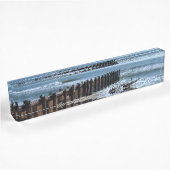 Rustic Bulkhead op Beach Naambordje