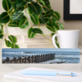 Rustic Bulkhead op Beach Naambordje
