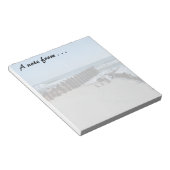 Rustic Bulkhead op Beach Notitieblok (Schuin)