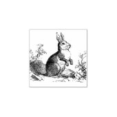 Rustic Bunny Rabbit Rubber Stamp Rubberstempel (Afrduk)