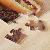Rustic Burger Hot dog Pizza Franse grot Donut Legpuzzel (Zijkant)