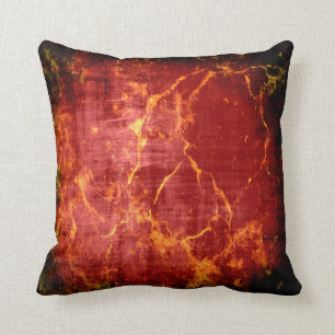 Rustic Burgundy Black en Gold Marble Kussen