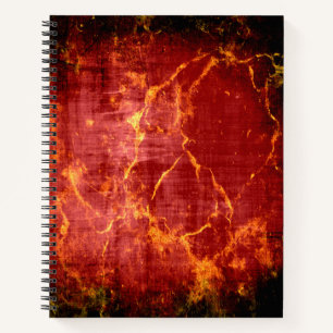 Rustic Burgundy Black en Gold Marble Notitieboek