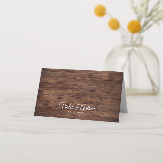 Rustic Burgundy Floral String Lights Wedding (Achterkant)