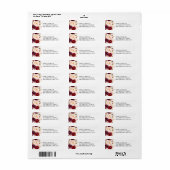 Rustic Burgundy Marsala Return Address Label (Full Sheet)