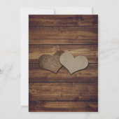 Rustic Burgundy Sunflower Greenery Wedding Kaart (Achterkant)