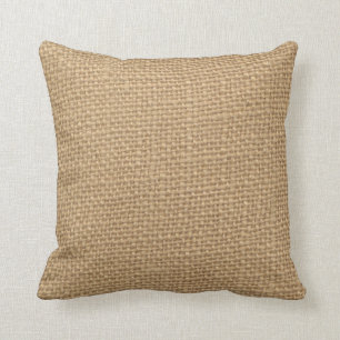 Rustic Burlap achtergrond bedrukt Kussen