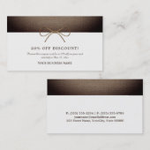 Rustic Burlap Bow, bon de réduction (Devant / Derrière)