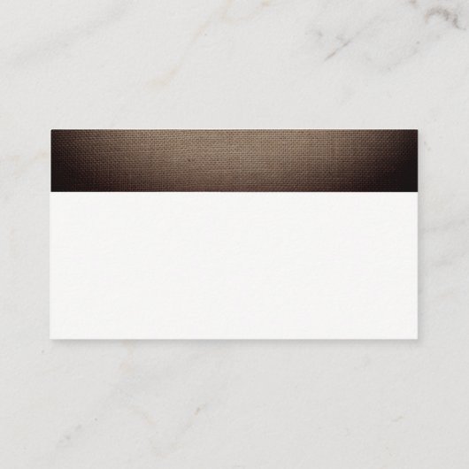 Rustic Burlap Bow, Gift Registry Informatiekaartje (Achterkant)