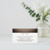 Rustic Burlap Bow, Gift Registry Informatiekaartje (Staand voorkant)