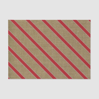 Rustic Burlap Candy Cane Tissuepapier