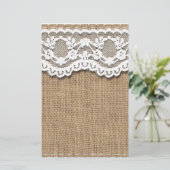 Rustic Burlap en Lace (Staand voorkant)