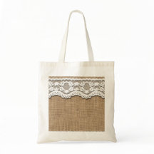 Rustic Burlap en Lace