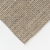 Rustic Burlap is gelukkig altijd na huwelijk Fleece Deken (Hoek)