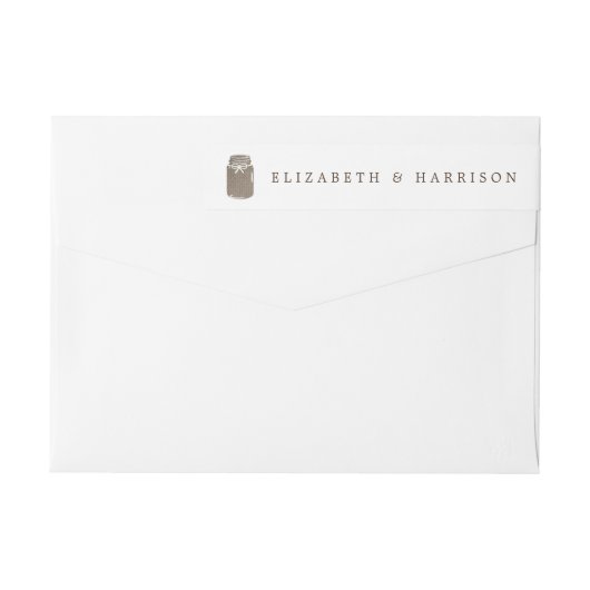 Rustic Burlap Mason Jar Wedding (Achterkant)