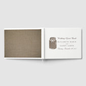 Rustic Burlap Mason Jar Wedding Gastenboek (Volledig)