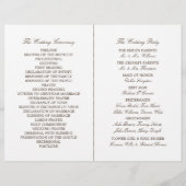 Rustic Burlap Mason Jar Wedding Wedding Programme (Dos)