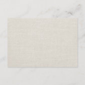 Rustic Burlap Mason Jar Wildflower Accommodatie Informatiekaartje (Achterkant)