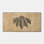 Rustic Burlap Photo Seashing Design (Recto)