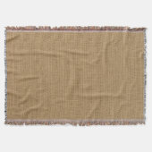 Rustic Burlap Texture Deken (Voorkant)