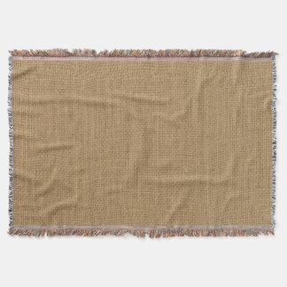Rustic Burlap Texture Deken