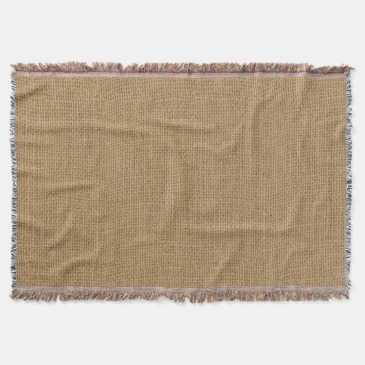 Rustic Burlap Texture Deken (Voorkant)
