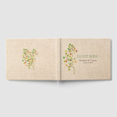 Rustic Burlap Wedding Guest Book Gastenboek (Volledig)