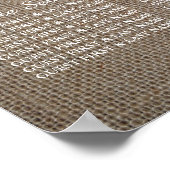 Rustic Burlap Wedding Poster (Hoek)