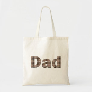 Rustic Burlap Weer Motif Papa Sacs fourre-tout