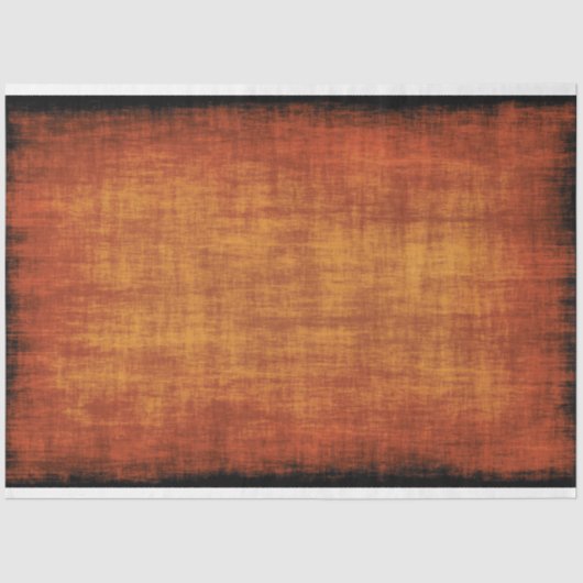 Rustic Burnt Oranje Texture Background Decoupage Tissuepapier (Voorkant)