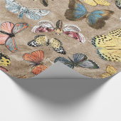 Rustic Butterfly Cadeaupapier (Hoek)