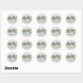 Rustic Cabin Custom Coordinates Pinery Mountain Ronde Sticker (Vel)