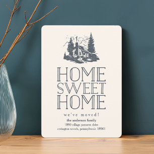 Rustic  Cabin Moving Announcement Aankondiging