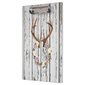 Rustic Cabin Wreath of Flowers op Antlers Design Klembord (Links)