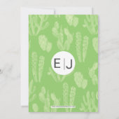 Rustic Cacti Wedding Vrijgezellenfeest Kaart (Achterkant)