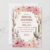 Rustic Cactus Garden Invitation nuptiale Boho Cact (Devant)