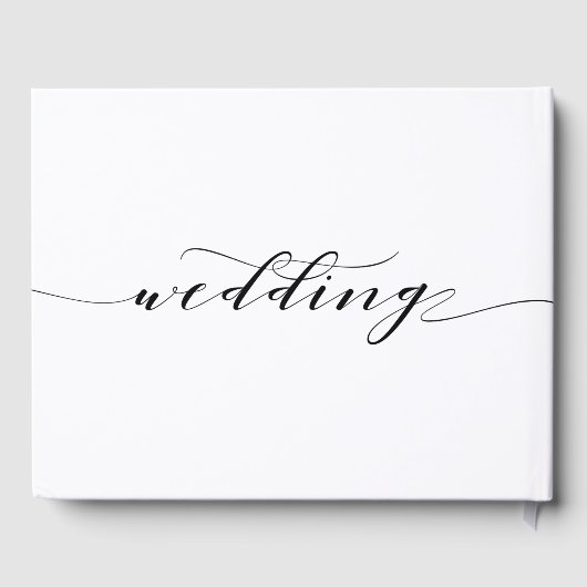 Rustic Calligraphie Mariage livre d'invité (Verso)