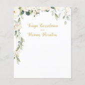 Rustic Calligraphy Wedding Details Enclosure Kaart (Achterkant)