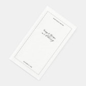 Rustic Calligraphy Wedding Servet (Hoek)