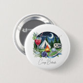 Rustic Camp Bride Gepersonaliseerde vrijgezellenfe Ronde Button 5,7 Cm (Voorkant /achterkant)