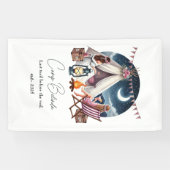 Rustic Camp Bride vrijgezellenfeest/weekend Spandoek (Horizontaal)