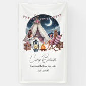 Rustic Camp Bride vrijgezellenfeest/weekend Spandoek (Verticaal)