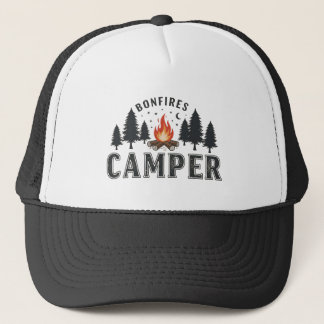 Rustic Camper Bonfire Aventure Casquette de baseba