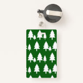 Rustic Campfire & Trees | Camp Counselor Badge (Achterkant met intrekbare)